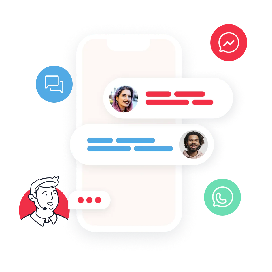 Twilio Conversations API sending and receiving SMS messages in a two-way conversation.